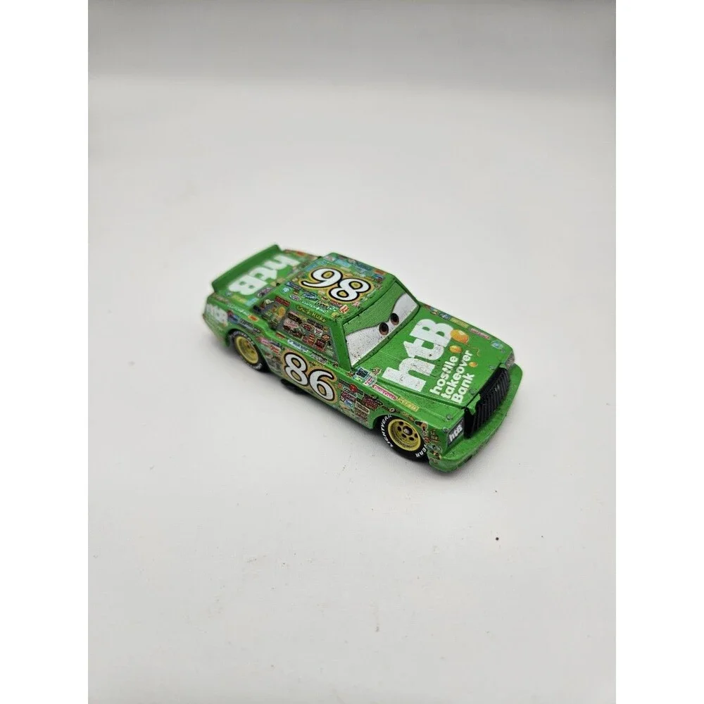 MATTEL DISNEY PIXAR CARS CHICK HICKS RACER 86 DIECAST CAR LENTICULAR EYES